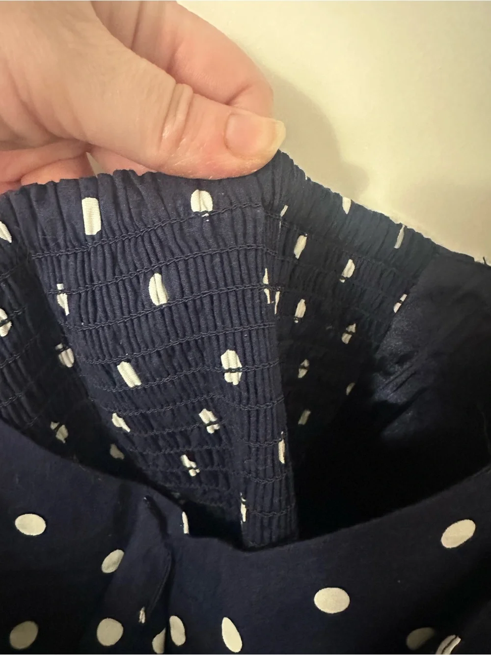 City chic Navy Polka Dot Button-Front Sundress with Front Tie - Picture 4 of 5